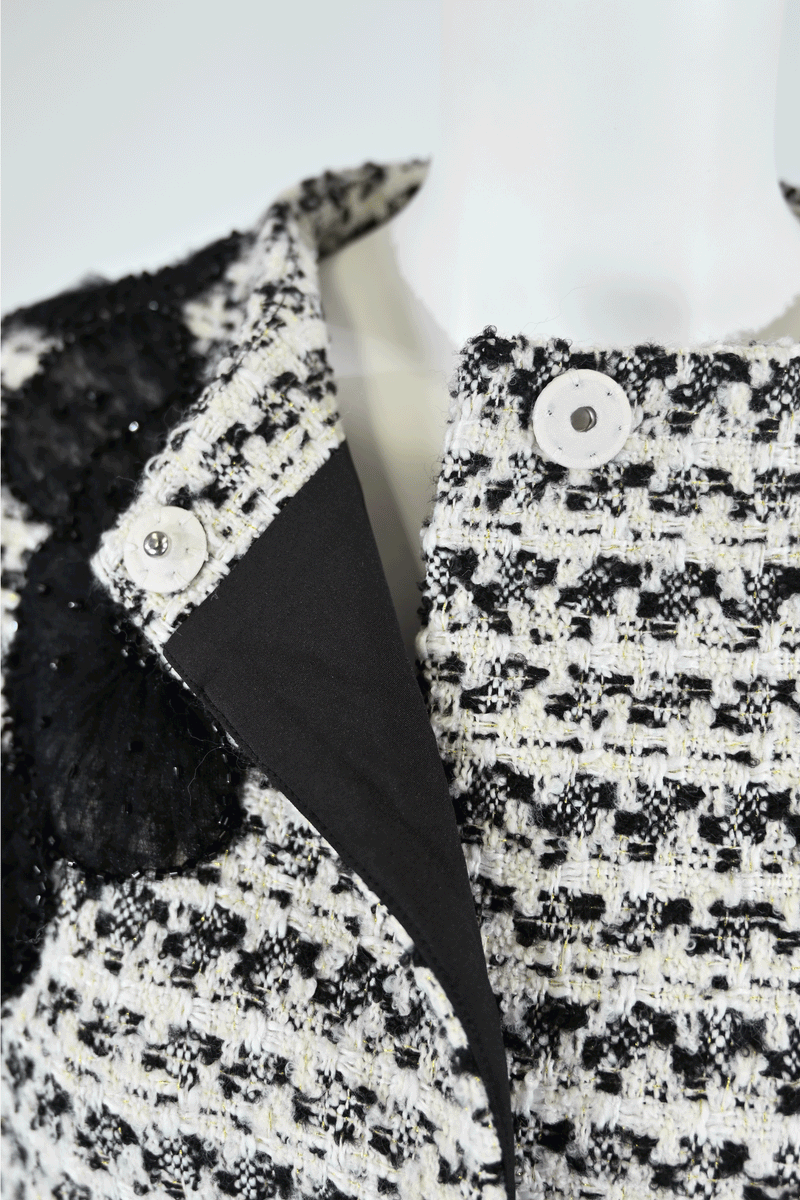 【予約販売 / NEW】刺繍入りツイードコート