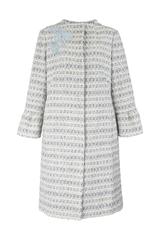 [30% OFF] Embroidered Tweed Coat