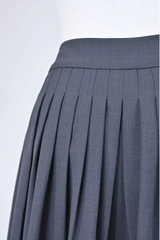 [30% OFF] Chambray Tuck Skirt