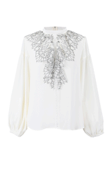 [30% OFF] Lace Frill Blouse 
