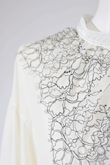 [30% OFF] Lace Frill Blouse 