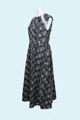 [50% OFF] Embroidered Gathered Flare Dress