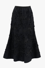[60% OFF] Floral Embroidered Skirt