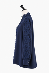 【予約販売・NEW】リバーレースフロントパネルブラウス