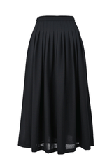 [30% OFF] Wool Voile Tuck Skirt