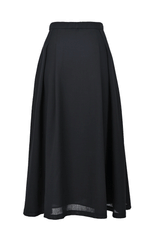 [30% OFF] Wool Voile Tuck Skirt