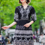 [70% OFF] Floral Print Dress 