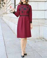 [50% OFF] Three-dimensional embroidery dress