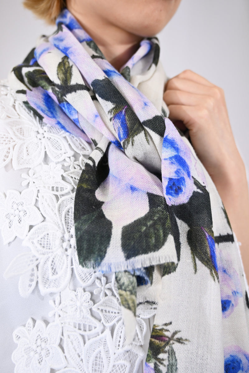 【NEW】フラワープリントストール