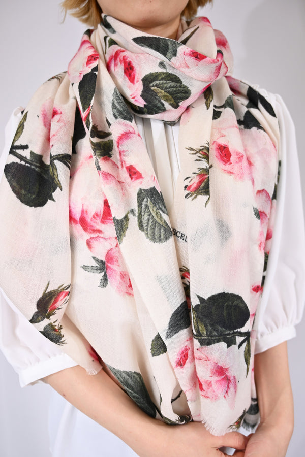 【NEW】フラワープリントストール