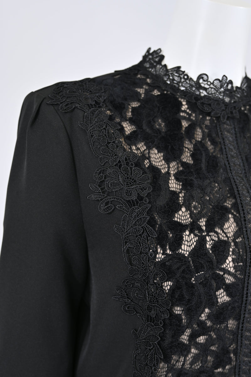 【NEW】ベルベットレースアクセントワンピース