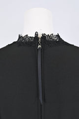 [30% OFF] Velvet Lace Accent Dress