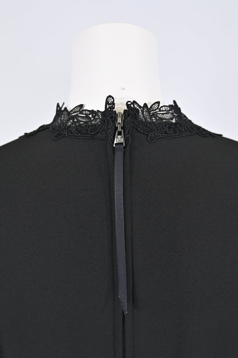 【NEW】ベルベットレースアクセントワンピース