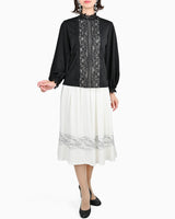 [50% OFF] Lace high neck blouse