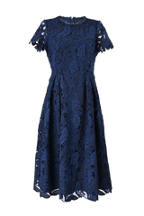 [30% OFF] Velvet Lace Accent Dress