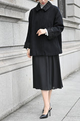 [30% OFF] Pure Cashmere Cape Coat 