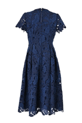 [30% OFF] Velvet Lace Accent Dress