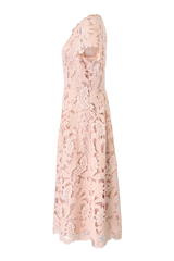 [30% OFF] Velvet Lace Accent Dress