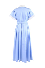 [30% OFF] Velvet Lace Accent Dress