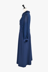 [30% OFF] Lace x Sheer Sleeve Dress