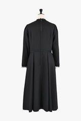 [30% OFF] Velvet Lace Accent Dress