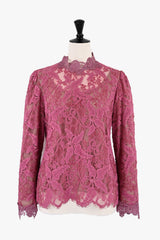[50% OFF] Wool-like lace blouse