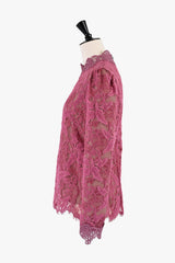 [50% OFF] Wool-like lace blouse