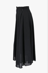 [30% OFF] Wool Voile Tuck Skirt