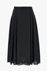 [30% OFF] Wool Voile Tuck Skirt