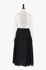 [30% OFF] Wool Voile Tuck Skirt