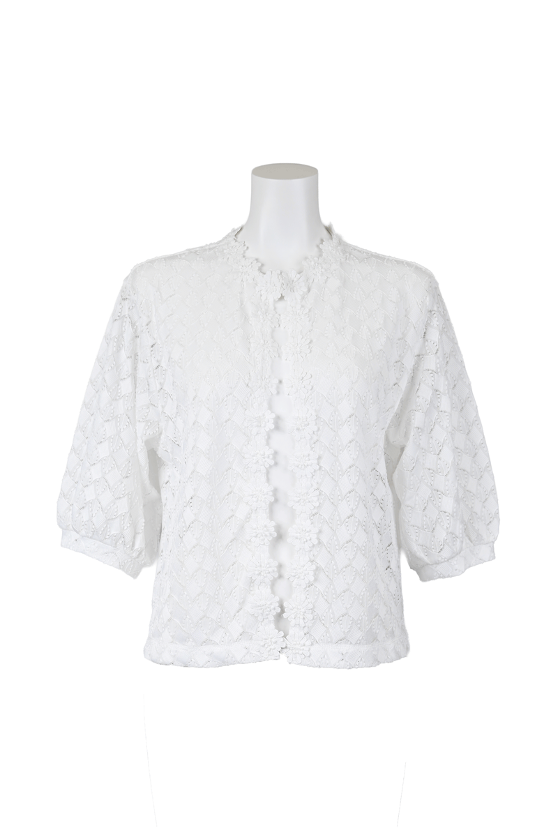 【50%OFF】立体レースカーディガン