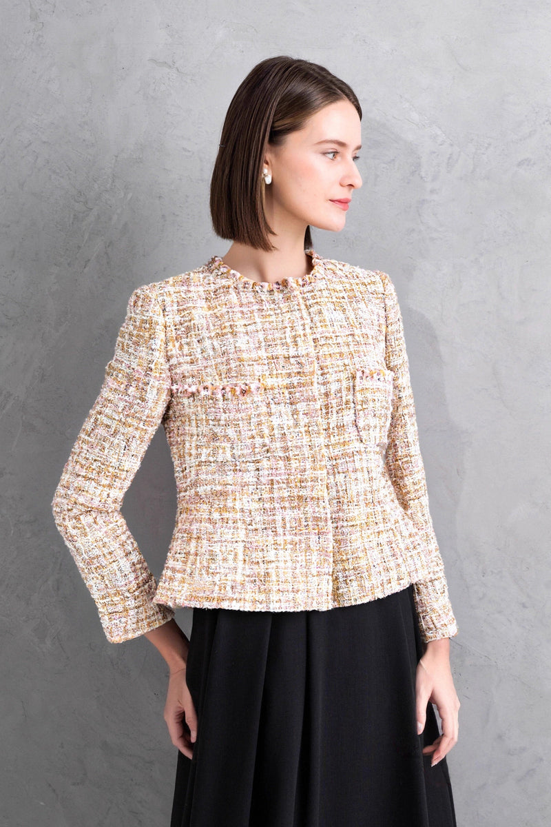 【NEW】ミックスツィードジャケット