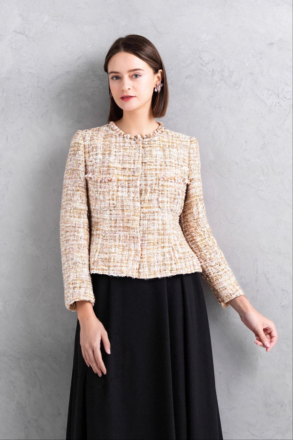 【NEW】ミックスツィードジャケット