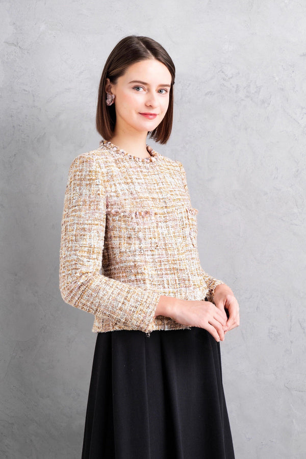 【NEW】ミックスツィードジャケット