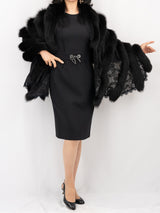[50% OFF] Fox Fur &amp; Lace Stole