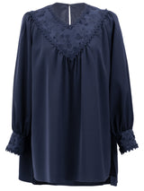 [70% OFF] Floral Embroidered Blouse 