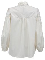 [50% OFF] Bowtie blouse with yoke lace