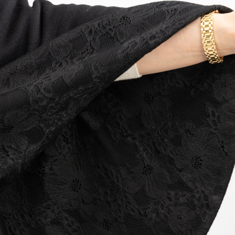 【NEW】ピュアカシミヤ・ケープ風コート