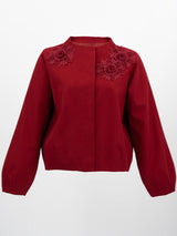 [60% OFF] Floral Embroidered Jacket 