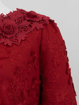 [60% OFF] Floral Embroidered Dress