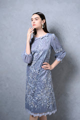 [50% OFF] Tulle Embroidered Dress 