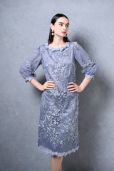 [50% OFF] Tulle Embroidered Dress 