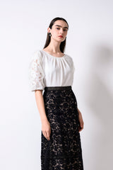 [50% OFF] Lace Sleeve Pullover