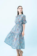 [50% OFF] Floral Chiffon Dress