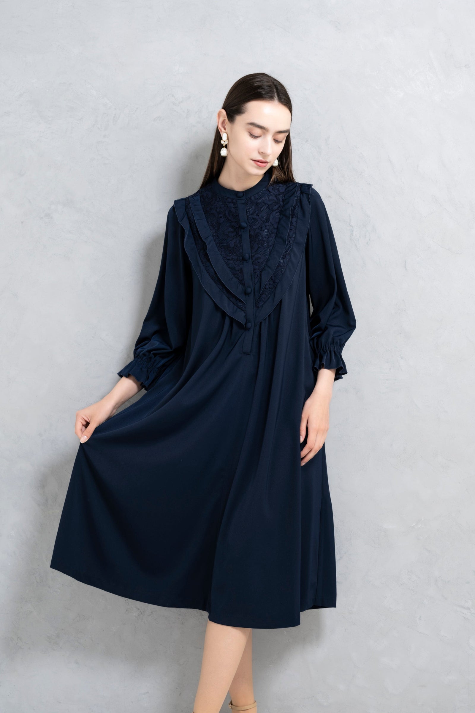 50%OFF】レース使いワンピース | レースワンピースやブラウス