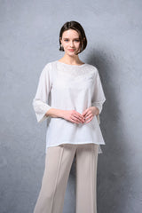 [50% OFF] Chikan Embroidered Blouse