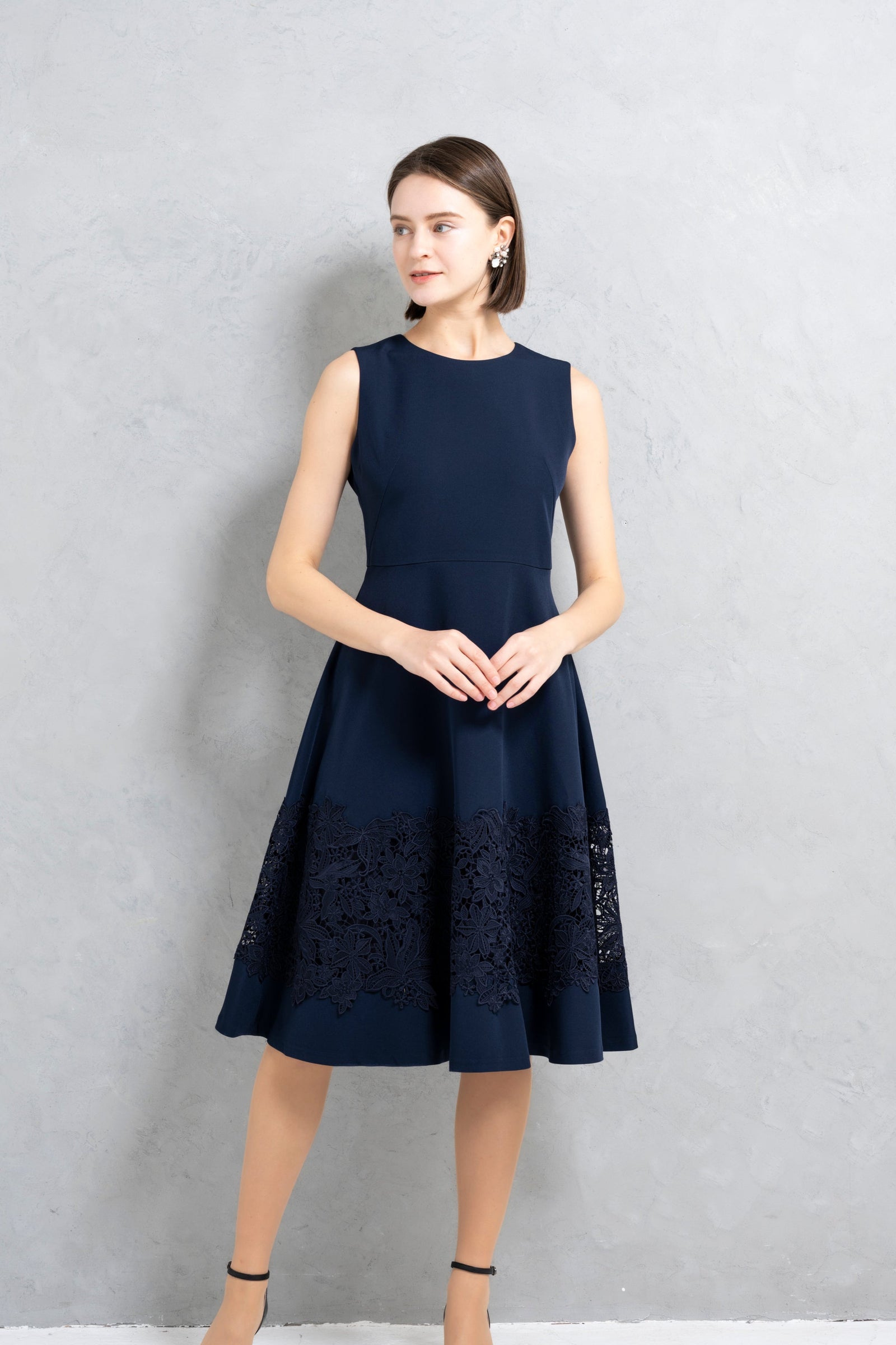 50%OFF】フィット＆フレアワンピース | レースワンピースや