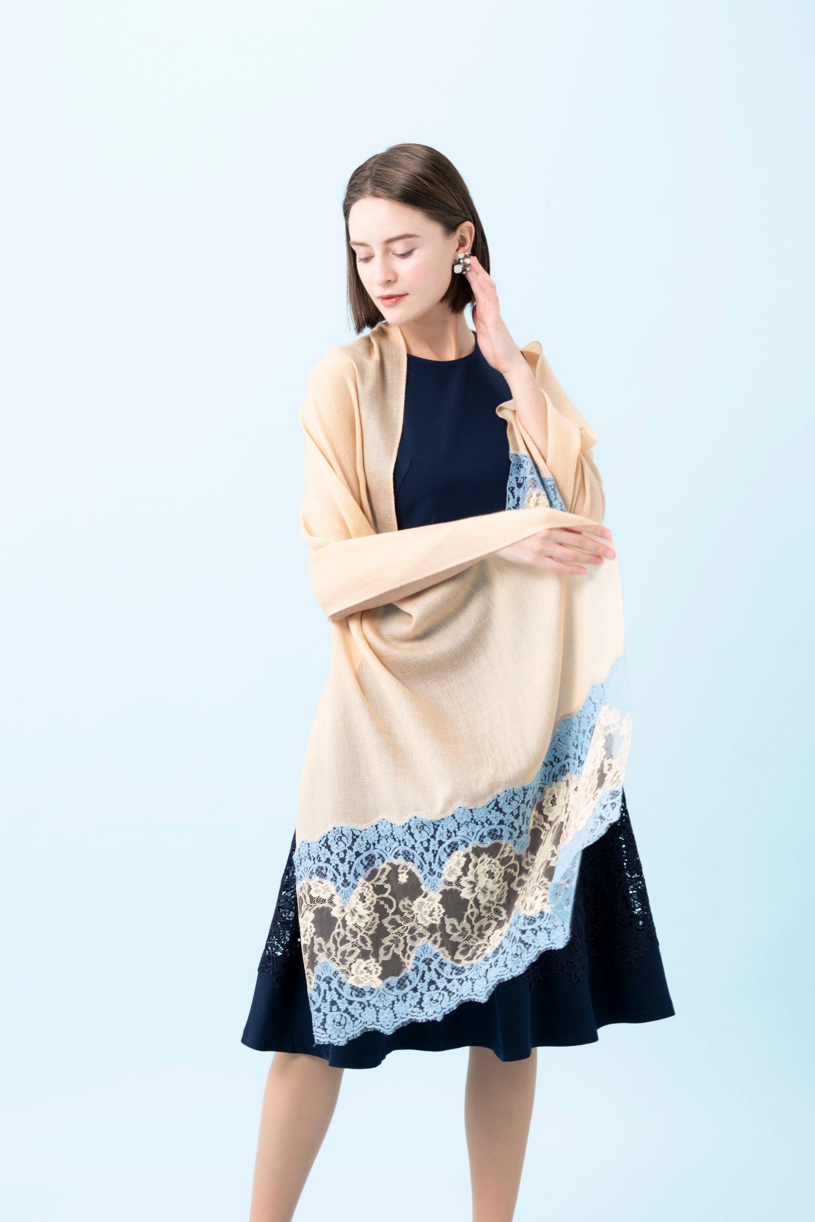 30％OFF】ソルティス・レース カシミヤストール | レース