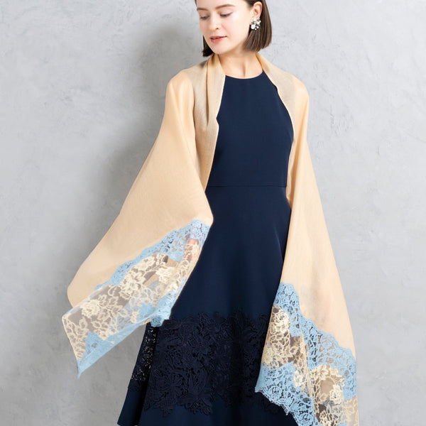 30％OFF】ソルティス・レース カシミヤストール | レースワンピースや