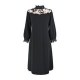 [50% OFF] Lace high neck dress